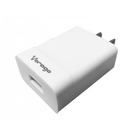 Cargador VORAGO AU-302-WH, Blanco, Fast Charge 2.4A