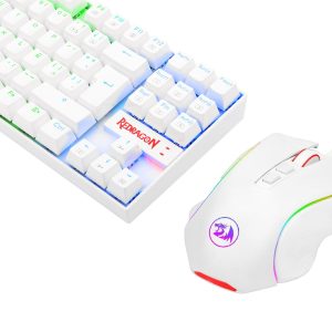 Combo Redragon K552WRGB-BA-SP, Juego, Blanco