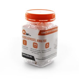 Conector Red RJ45 Qian NW6100, RJ45, Transparente, 10 Gbit/s