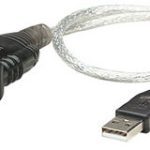 Convertidor de USB a Serial MANHATTAN 205153, 0,45 m, Transparente, RS-232, USB 2.0 A, Macho/Macho