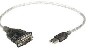 Convertidor de USB a Serial MANHATTAN 205153, 0,45 m, Transparente, RS-232, USB 2.0 A, Macho/Macho