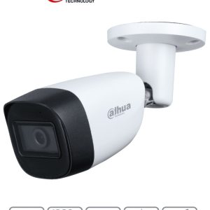 DAHUA HAC-HFW1200CMN-A-Camara Bullet 1080p/ Lente de 2.8 mm/ Microfono Integrado/ 101 Grados de Apertura/ IR de 30 Mts/ IP67/ Soporta CVI/CVBS/AHD/TVI