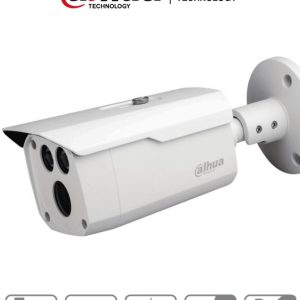 DAHUA HAC-HFW1500D - Camara Bullet de 5 Megapixeles/ Metalica/ Lente de 3.6 mm/ 92 Grados de Apertura/ IR de 80 Mts/ IP67/ Soporta: CVI/CVBS/AHD/TVI