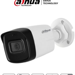DAHUA HAC-HFW1500TL-28 - Camara Bullet de 5 Megapixeles/ Lente de 2.8 mm/ 111 Grados de Apertura/ IP67/ Starlight/ DWDR/ Soporta: CVI/CVBS/AHD/TVI