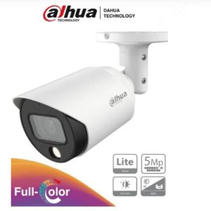 DAHUA HAC-HFW1509TN-LED - Camara Bullet Full Color de 5 Megapixeles/ Lente de 2.8mm/ 112 Grados de Apertura/ Leds para 20 Metros/ Metalica/ WDR de 120 dB/