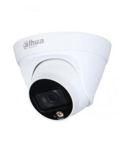 DAHUA IPC-HDW1239T1-LED-S4 - Camara IP Domo Full Color 2 Megapixeles/ Lente de 2.8mm/ 110 Grados de Apertura/ Luz Blanca de 15 Mts/ H.265/ IP67/ PoE/