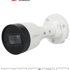 DAHUA IPC-HFW1431S1-A-S4 - Cámara IP Bullet de 4 Megapixeles/ H.265+/ Lente de 2.8 mm/ 104 Grados de Apertura/ IR de 30 Mts/ PoE/ WDR Real/ IP67/