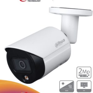 DAHUA IPC-HFW2239S-SA-LED-28 - Camara Bullet IP de 2 Megapixeles/ Full Color/ Lente de 2.8 mm/ Microfono Integrado/ WDR Real/ Ranura para MicroSD