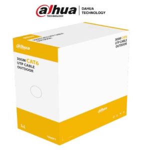 DAHUA PFM920-6U -Bobina de Cable UTP para Exterior Cat6/100% Cobre/305 mts/Color Negro/Cub. Exterior MDPE/ANSI/TIA 568-C.2/ RoSH/Retardante de Flama