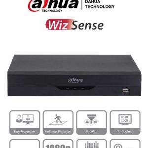 DAHUA XVR5108HS-I3 - DVR de 8 Canales 5 Megapixeles Lite/ WizSense/ H.265+/ 8 Canales HDCVI+4 IP/ Hasta 12 Canales IP/ 1 Ch de Reconocimiento Facial/