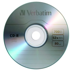 Disco CD-R VERBATIM, CD-R, 700 MB, 50, 52x, 80 min
