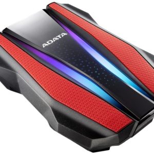 Disco Duro Externo ADATA HD770G, 2 TB, USB 3.2 Gen 1, 2.5 pulgadas, Rojo