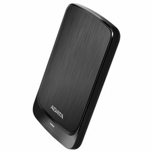 Disco duro externo ADATA 2TB, USB 3.2 (retrocompatible con 3.0 y 2.0). Negro. AHV320-2TU31-CBK