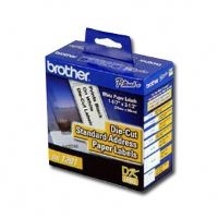 Etiqueta blanca de papel Brother DK1201, 400 etiquetas de 29 mm de ancho x 90.3 mm de largo. Impresión en negro. QL800 / QL810W / QL1110NWB.