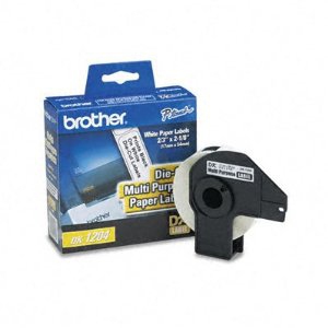 Etiqueta blanca de papel Brother DK1204, 400 etiquetas de 17 mm de ancho x 54.3 mm de largo. Impresión en negro. QL800 / QL810W / QL1110NWB.QL800 / QL810W