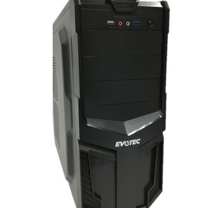 Gabinete EVOTEC EV-1005, MICRO-ATX, TORRE, MICRO-ATX, NEGRO, 600W