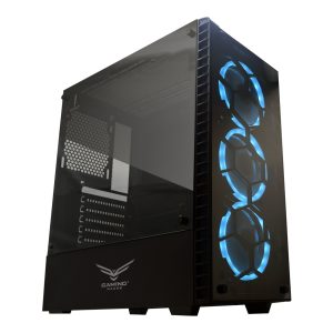 Gabinete Gaming Naceb Technology HYDRA Crystal Case NA-0602, Full ATX, Negro