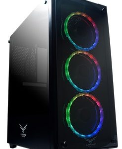 Gabinete Gaming Naceb Technology PLAYER Crystal Case NA-0603, Full ATX, Negro