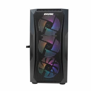 Gabinete Gaming Seoul, EVOTEC EV-1019, 3 ventiladores incluidos, USB 3.0