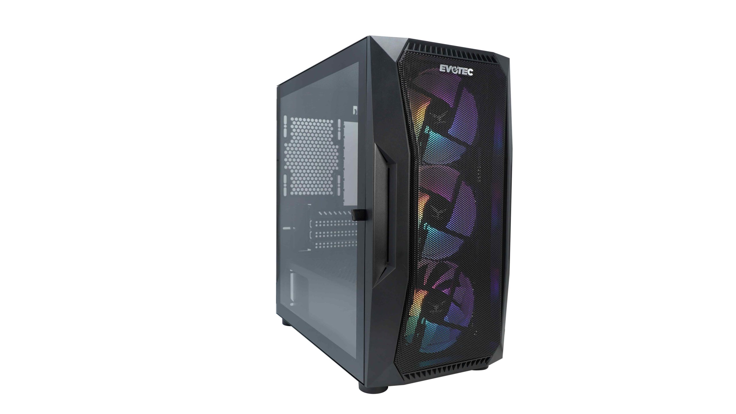 Gabinete Gaming Seoul, EVOTEC EV-1019, 3 ventiladores incluidos, USB 3.0
