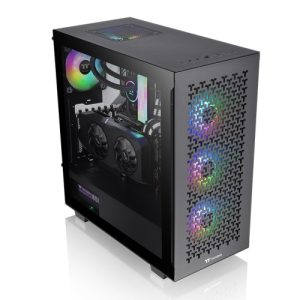 Gabinete THERMALTAKE V350 TG ARGB AIR, Midi-Tower, Gabinete, ATX, Micro ATX y Mini-ITX, Negro