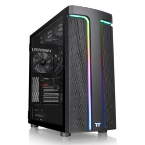 Gabinete Thermaltake H590 TG ARGB (CA-1X4-00M1WN-00), Color Negro, Media Torre