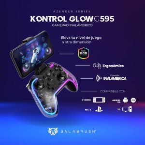 Gamepad Inalámbrico Control Glow G595 BALAMRUSH AZENDER SERIES