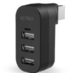 Hub USB 2.0 PORT X4R DH421 Acteck Advanced Series HUB Portatil 3 en 1