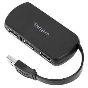Hub USB TARGUS , USB 2.0, Negro, 4 puertos