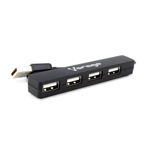 Hub USB VORAGO, 480 Mbit/s, Negro