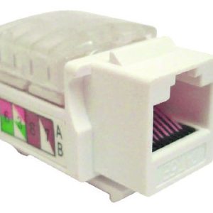 Jack Categoría 6 KEYSTONE Color Blanco (230300), Brobotix