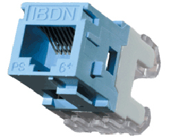 Jack Modular Belden RJ45, Cat6, AX101326, Azul