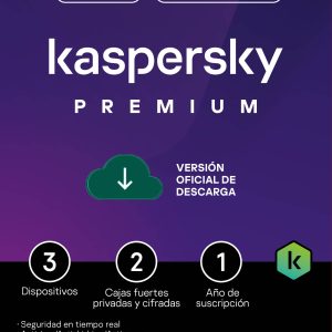 Kaspersky Premium 3 Dispositivos 1 Año (Total Security)