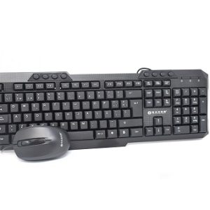 Kit Teclado y Mouse Naceb Technology NA-618, Estándar, Negro
