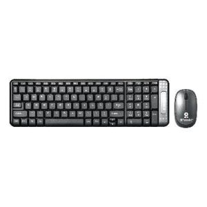 Kit Teclado y Mouse inalámbrico, compacto, Español, Negro/Gris, 10 m, 6000625 BROBOTIX