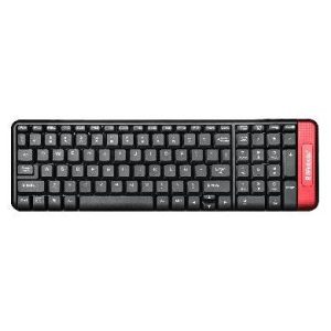 Kit Teclado y Mouse inalámbrico, compacto, Español, Negro/Rojo, 10 m, 6000632 BROBOTIX