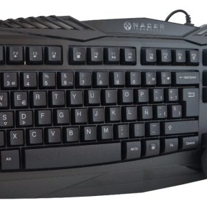 Kit de Teclado y Mouse Gaming Naceb Technology NA-617, USB, Negro