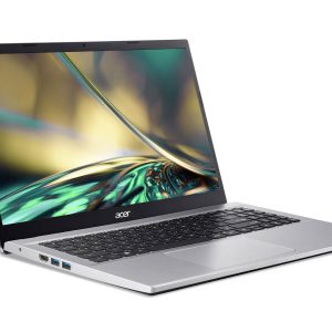 LAPTOP ACER ASPIRE 3 CORE I7-1255U; PANTALLA 15.6 FHD; 8 GB RAM; 512 GB; WIN 11 HOME; 1 año de garantía + 1 año contra Robo; PLATA