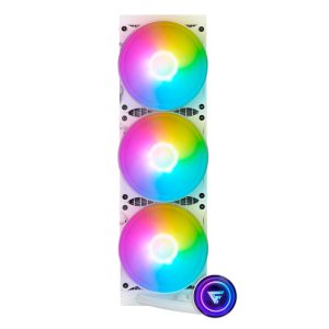 LQG700 WH ENFRIAMIENTO LÍQUIDO GAME FACTOR LQG700, 360mm, RGB, 3 fan 120mm, BLANCO