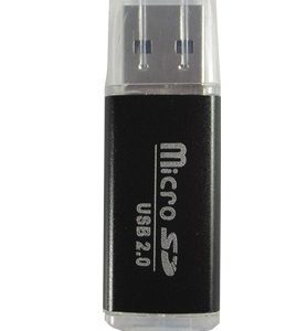 Lector MicroSD BROBOTIX 345673N, Negro, USB 2.0
