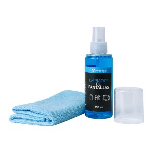 Limpiador de Pantallas Vorago CLN-109 150ML con franela Microfibra.
