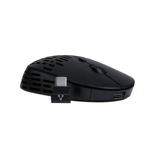 MOUSE VORAGO MO-208 INALAMBRICO TIPO C Y BLUETOOTH HASTA 2400 DPI RECARGABLE NEGRO