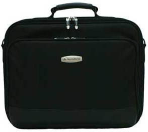 Maletín Essential TechZone, de 15.6 pulgadas con marco protector, confeccionado en nylon de alta resistencia, garantía limitada de por vida.