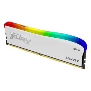 Memoria KINGSTON 8GB 3600MT/s DDR4 CL17 DIMM FURY Beast White RGB SE KF436C17BWA/8