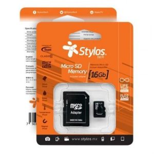 Memoria Micro SD 16GB C/A Stylos. STMS161B