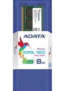 Memoria RAM ADATA PC12800, 8 GB, DDR3L, 1600 MHz, Portátil, 204-pin SO-DIMM