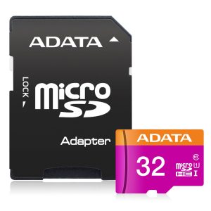 Memoria SD ADATA UHS-I U1 32GB Class 10, 32 GB, 30 MB/s, 10 MB/s, Negro,