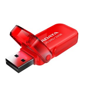 Memoria USB 2.0 de 32GB ADATA UV240, Rojo, 32 GB, USB 2.0