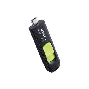 Memoria USB 3.2 Gen 1 Tipo C 32GB UC300, Conector deslizable sin tapa. Plastico, color NEGRO-VERDE ACHO-UC300-32G-RBK/GN