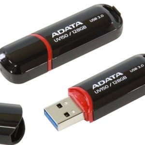 Memoria USB ADATA AUV150-128G-RBK, Negro, 128 GB, USB 3.0